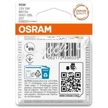 O5007-2BL - OSRAM ORIGINAL 5007-2BL R5W BA15s 12V 