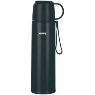 Termoss, nerūsējošais tērauds, 0.5 L, melns, Rosbe