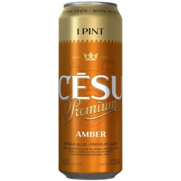Alus Cēsu Premium Amber 5% skārd