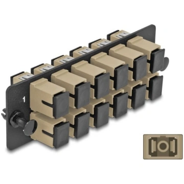 Delock Fiber Optic Adapter Panel SC Simplex OM1 / 