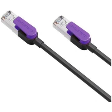 Kabelis Cat8 S/STP, 5 m, melns Cabletime