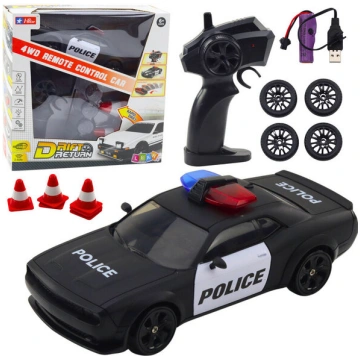 Radiovadāma mašīna Drift Sports Car RC 4WD Policij