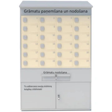 Grāmatu pakomāts BIBLIOBOX 24, bibliomāts BT64