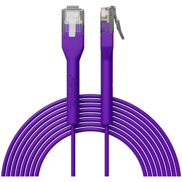 Broadbe plāns tīkla kabelis 5G violets 3m – Cat6 E