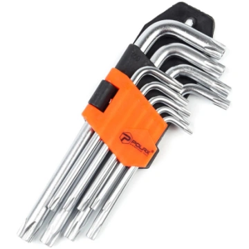POLAX Zvaigznīšu atslēgu komplekts TORX 9gab, T10-