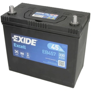 Akumulators EXIDE EXCELL EB457 12V 45Ah 330A (237x