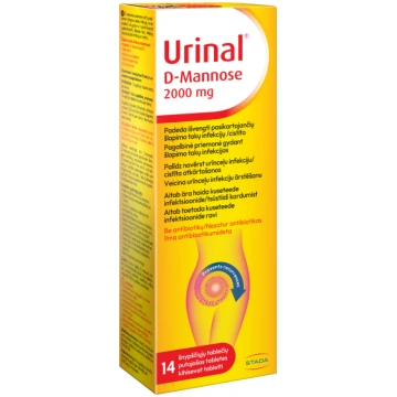 URINAL D-Mannose putojošās tabletes N14