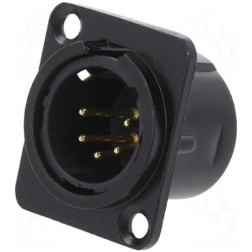 Connector: XLR | socket | male | PIN: 5 | solderin
