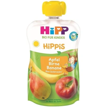 HiPP Organic bērniem HiPPiS - Ābols, bumbieris, ba