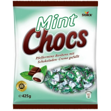 Storck Mint Chocs piparmētru konfekte ar šokolādes