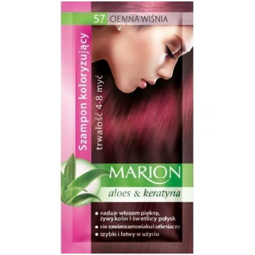 Krāsojošais matu šampūns Marion 40 ml, 57 Dark Che