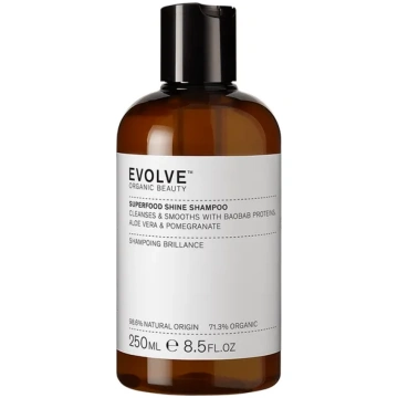 EVOLVE „Superfood Shine“ izlīdzinošais šampūns, ek