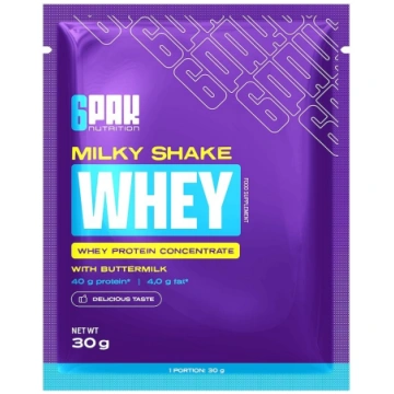 6PAK Milky Shake Whey Protein Powder – sūkalu prot