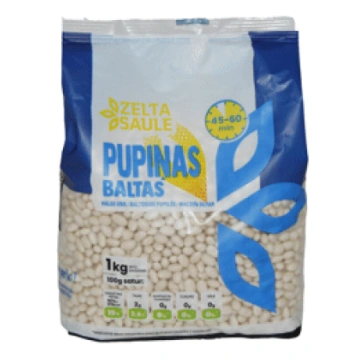 Pupiņas ZELTA SAULE baltās 1kg