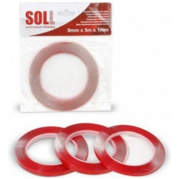 SOLL Divpusēja akrila līmlente 12mm x 5m x 1mm (SA