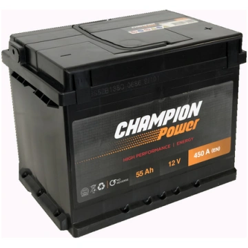 Auto akumulators AMEGA 12V/55AH/450A Champion powe