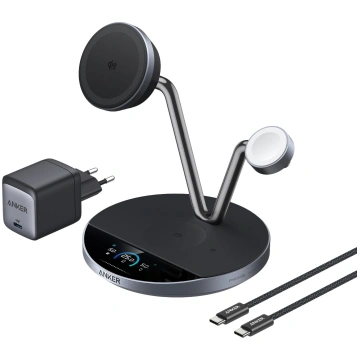 Uzlādes stacija Anker Prime B25X7G11, Qi Wireless/