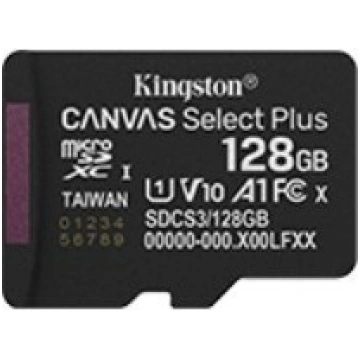 Kingston microSD memory card 128GB Canvas Select+ 