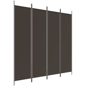 Telpas nodalījums, 4 daļu, brūns, 200x200cm, audum