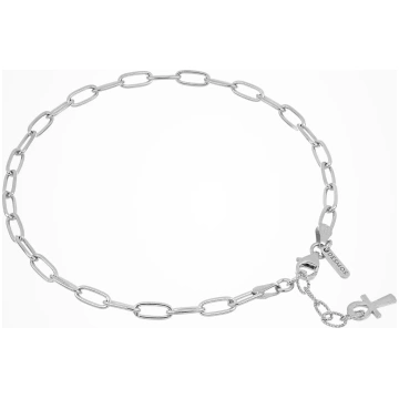 Paper Clip Silver Anklet Desmos