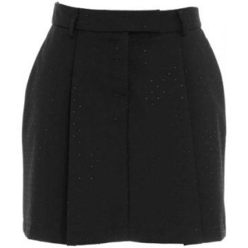 KAOS JEANS MINI SKIRT WITH RHINESTONE PIJCO009 BLA