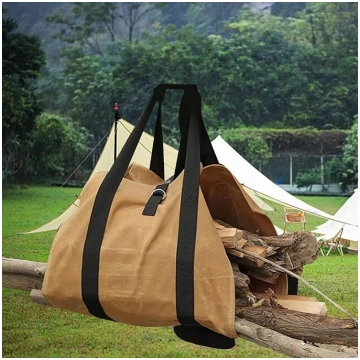 AYWTIUN Log Tote Wood Carrying Bag Travel Camping