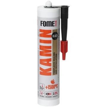 Hermētiķis Kamin Fome Flex karstumizturīgs,melns,1