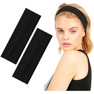 Frogetu Pack of 2 sieviešu galvas lentes, elastīga