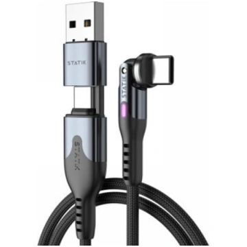 STATIK PowerPivot Pro braided rotating USB-C Cable