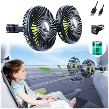 Akumulatora ventilators automašīnas atzveltnes sēd