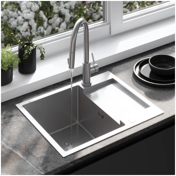 without kitchen faucet Rea
