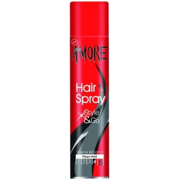 SORA AMORE Style & Go matu laka Mega Hold, 200 ml 