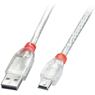 Lindy USB 2.0 cable A/Mini-B 0,5m 41781