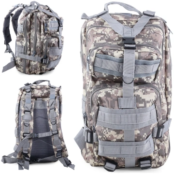 Taktiskā militārā mugursoma 30L, balta - tactical 