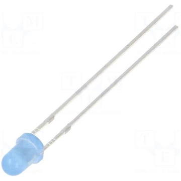 LED | blue | 3mm | 500÷750mcd | 30° | Front: conve
