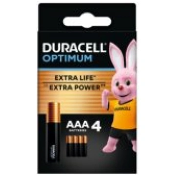 Duracell Optimum AAA 4pcs Baterijas DURACELL OPTIM
