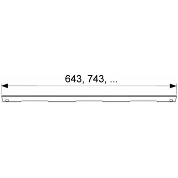 (813866) drainline 900mm Basic ner. tēr. pulēts re