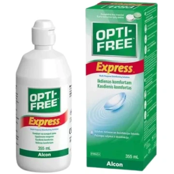OPTI-FREE EXPRESS kontaktlēcu šķīdums, 355 ml