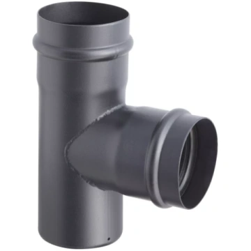 Dūmvadu trejgabals granulu krāsnīm 80mm/90" melns