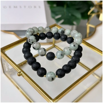 Pāra rokassprādzes (Lava un Kivi Jašma) Gemstore