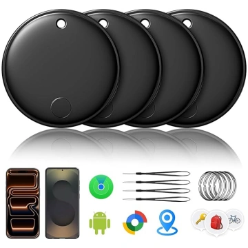 Air Tracker Smart Tags Android & iOS-4 Pack, Dual 