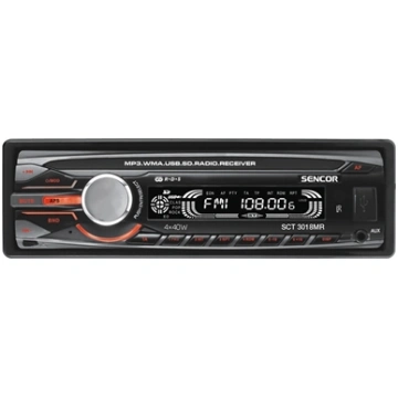 Radio samochodowe z pilotem SCT 3018MR Moc4x40W,US