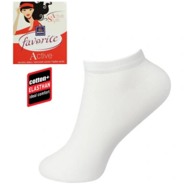 Sieviešu īsās zeķes Favorite 22174 white Bisoks