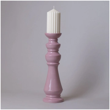 Liels svečturis, rozā Dailrade Ceramics