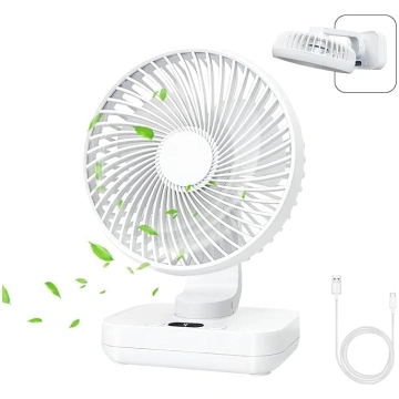Mini svārstību ventilators Ultra kluss 4000 mAh ak