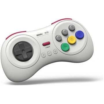 8BitDo M30 bezvadu tālvadības pults (Baltā)