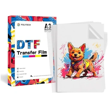 POLYTECH PET DTF siltuma pārneses plēve tintes pri