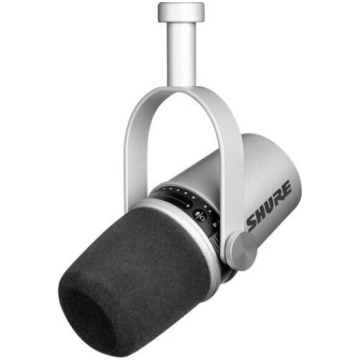 Mikrofon Shure MV7-K, hõbedane