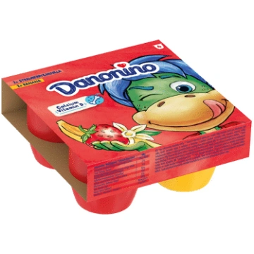 Biezpiena deserts DANONINO zemeņu-vaniļas-banānu 4