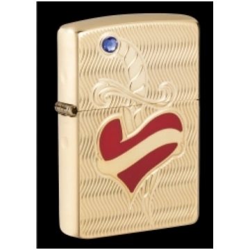 Zippo šķiltavas 49303 Armor™ Heart and Sword Desig